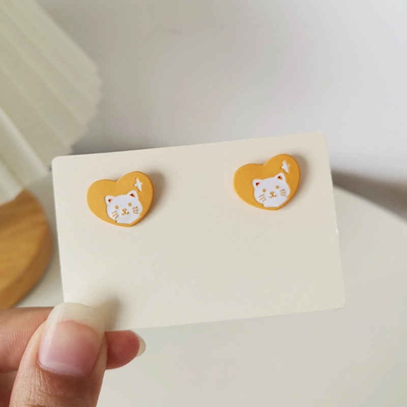 Cute Bear Alloy Stoving Varnish Ear Studs display picture 6