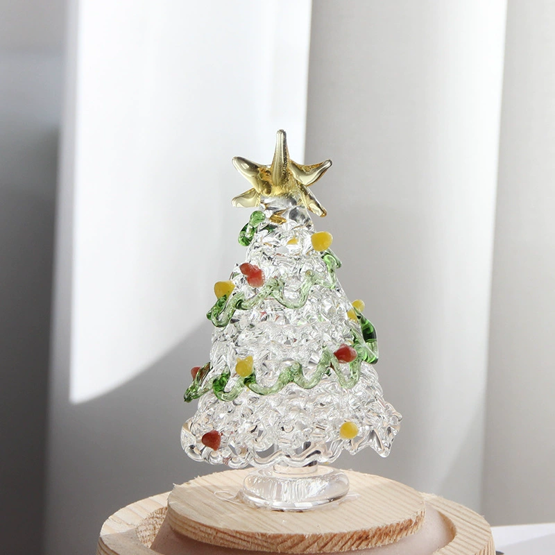 Glass holiday ornament, assorted gift box styles, handmade fragile decorations 4.5–13 cm