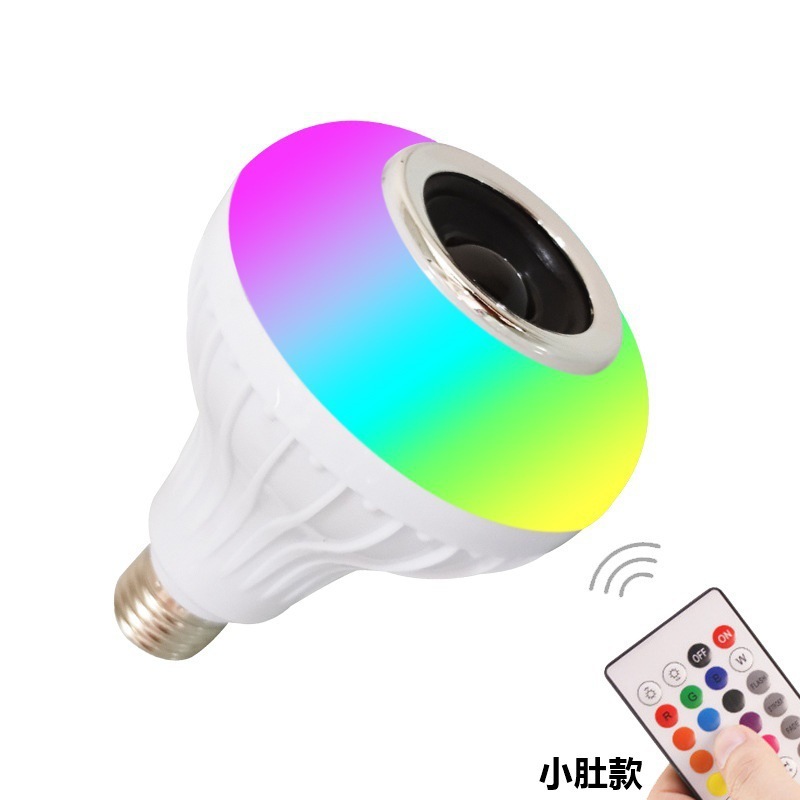 B22/e27 スタイルワイヤレス寝室クールホワイト電球ランプリモートスマート調光 LED 電球カラフルな Bluetooth ランプ|undefined