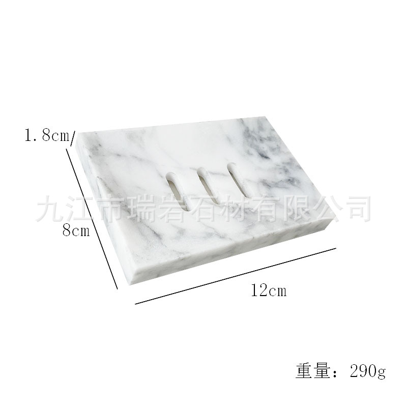 Caja de jabón de mármol natural decoración jabon base de baño de baño de alta calidad base de jabón