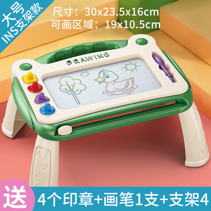 Tablero de dibujo para niños Mesa de tablero de dibujo de pintura de bebé magnético Tablero de escritura de color para bebés Tablero de graffiti magnético Limpiable para el hogar al por mayor