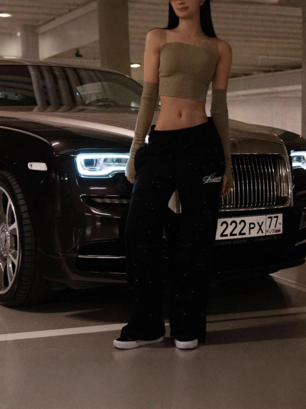 秋冬のパーソナライズされた新しいスタイルの星空ホットダイヤモンド男性と女性のプルオーバーレターフード付きスウェットシャツとスウェットパンツスーツトレンディなブランドイン|undefined