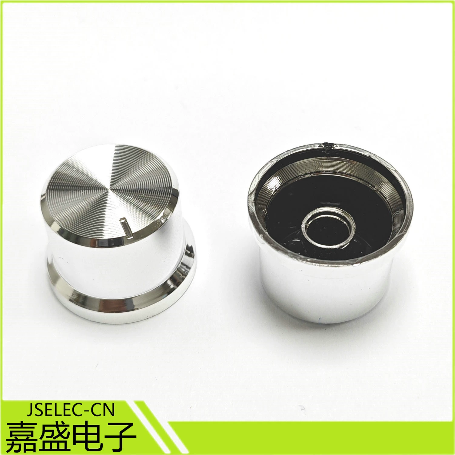 Производитель поставляет аудиокнопки KPT25*17 диаметром 25 мм, с гальваническим серебряным покрытием, в форме пластиковой колпачковой головки, для аудиооборудования.