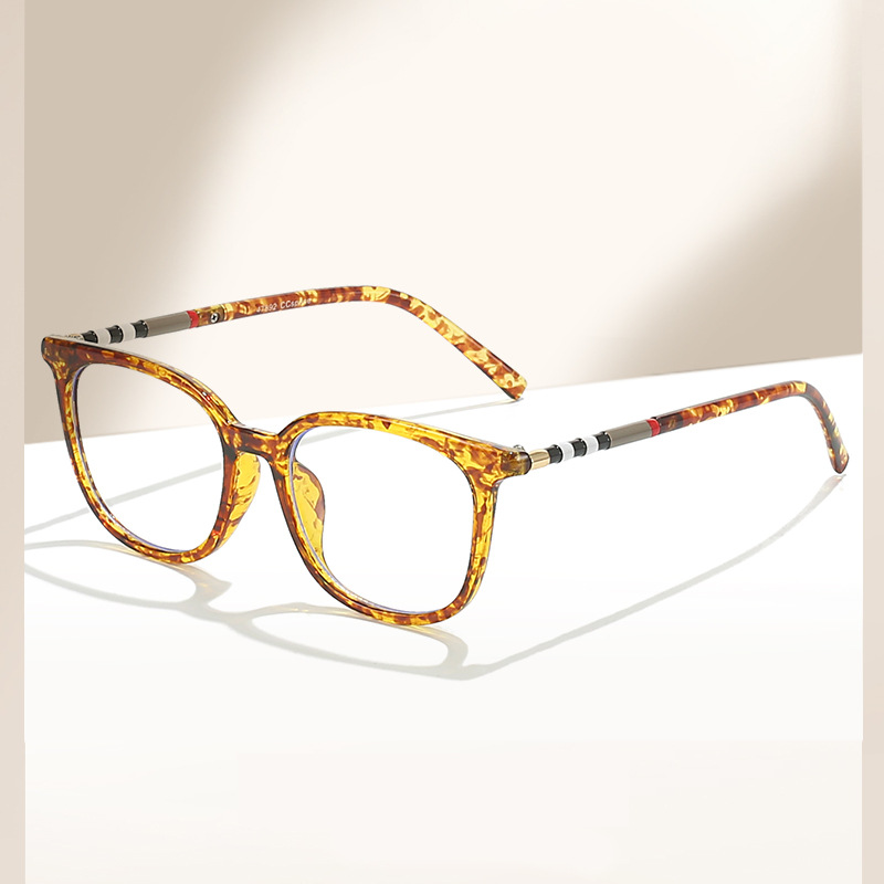 men's retro square trend glasses