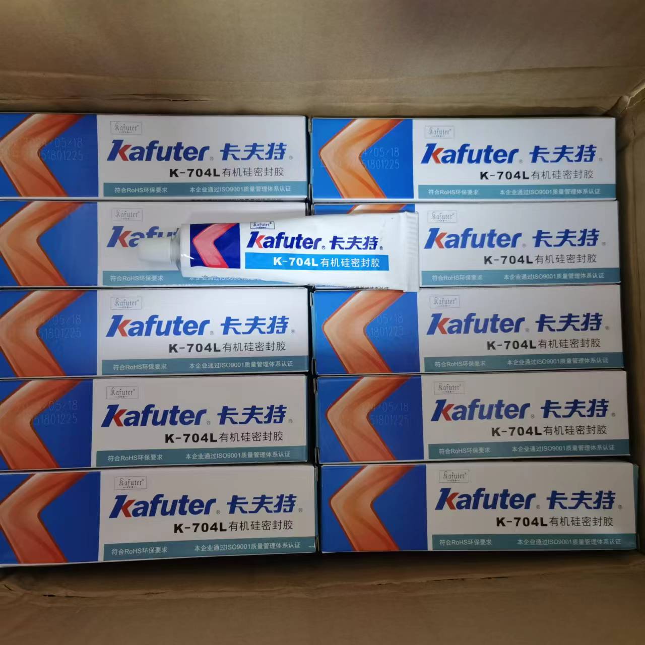 卡夫特K-704L白色流趟型有机硅密封胶704BL硅橡胶 防水耐 高温电