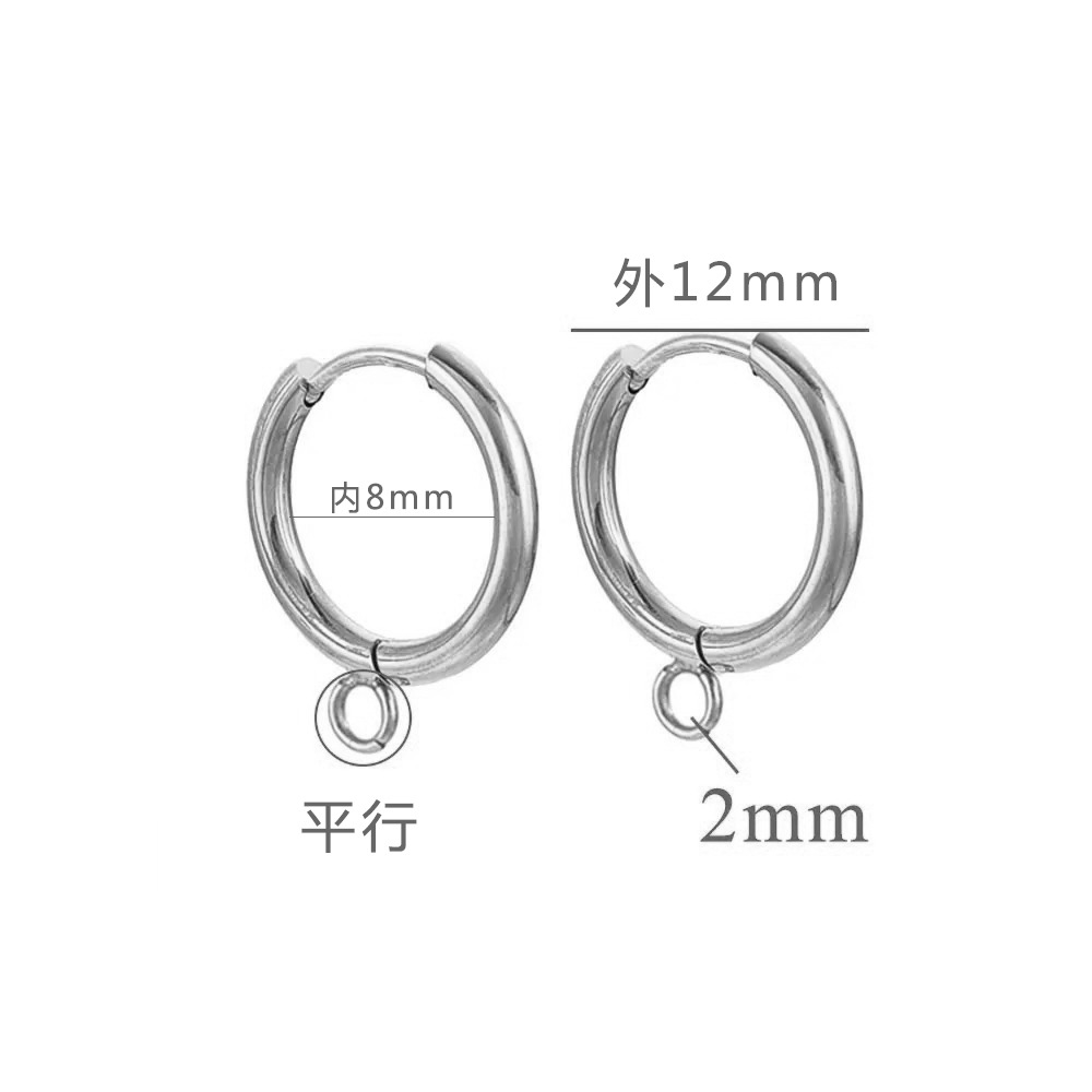 Pendientes Anillo de soldadura Accesorios de bricolaje Pendientes de bobina de viento frío Material de acero de titanio Pendientes transfronterizos de galvanoplastia en horno de oro real
