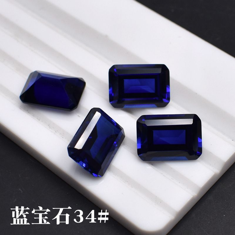 Sapphire rectangular gemstone for ring