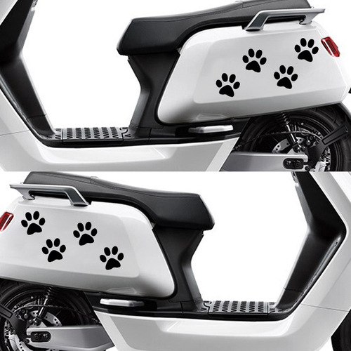 Foot Reflective Car Body Sticker Paw Print Scratch Sticker Footprint Electric Vehicle Car Sticker Pull Flower Decorative Car Sticker