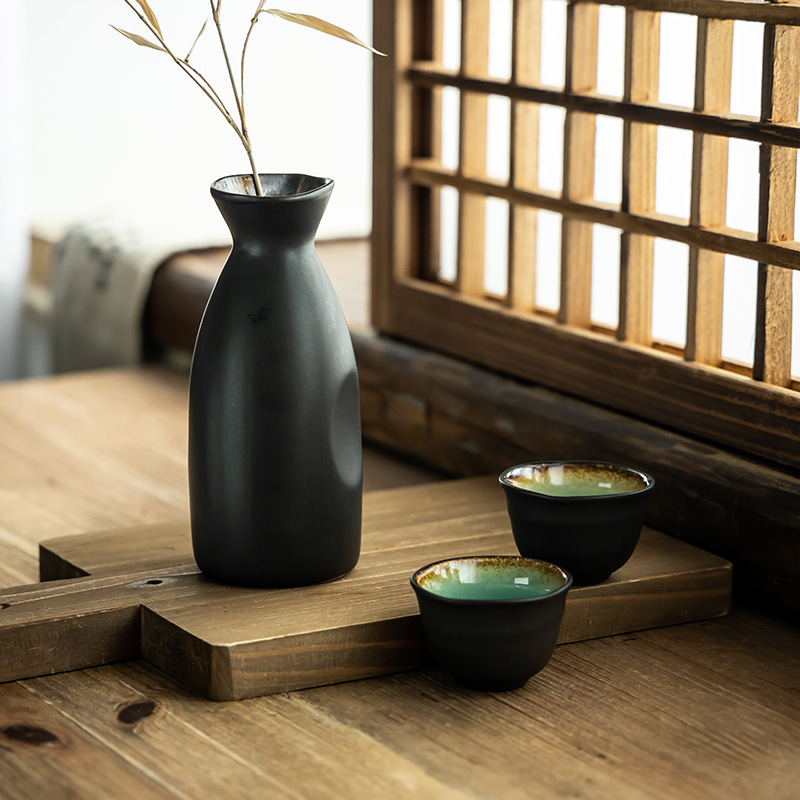 [Kits de tetra de sake] tetra de cerámica, tetra de vino, tetra de vino, tetra de cuatro tazas, tetra de sake de restaurante