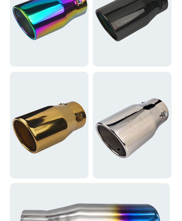 Suitable for 10-18 Toyota Reiz stainless steel tail throat Reiz car modified decorative exhaust pipe tail throat