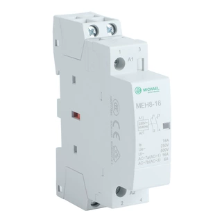 MEH8-16家用交流直流接触器220V二常开2P/25 A/63A2NO自动款静音
