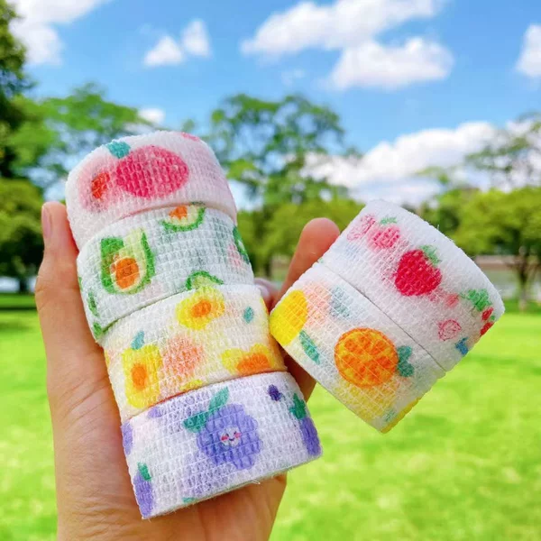 Factory wholesale elastic Sports self-adhesive bandage roll pet foot blue ball scar pressurized elastic bandage wrist guard knee guard