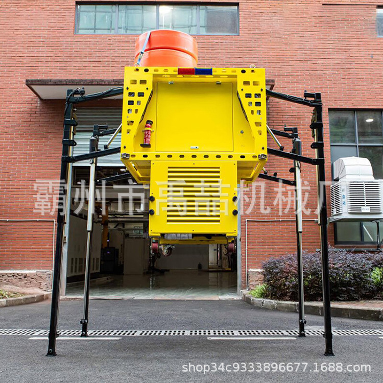 多功能应急灯装置排水方舱自卸式排水机器人大流量移动泵车