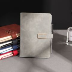 a5軟皮面筆記本本子簡約磁扣記事本商務辦公B5搭扣日記本可印logo