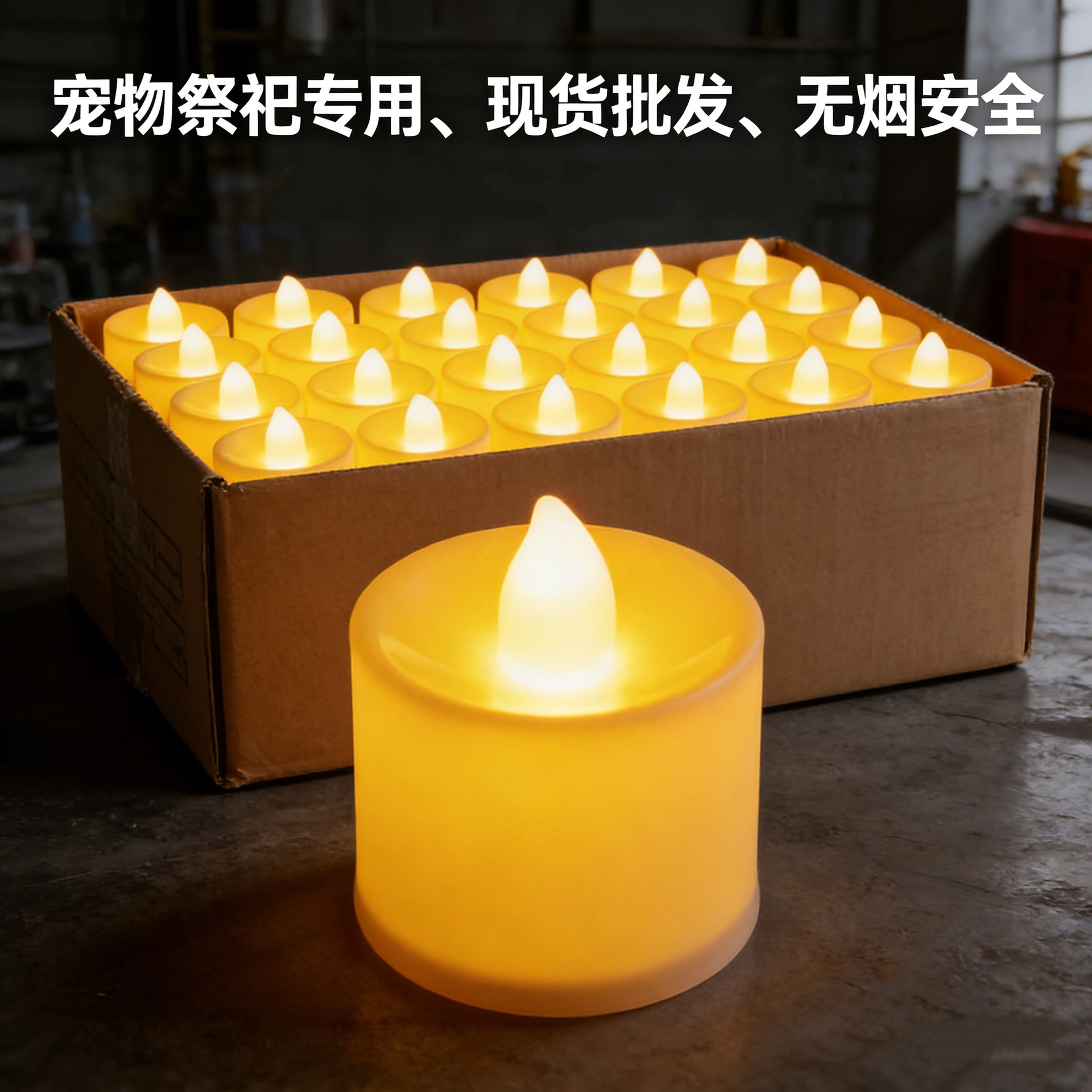 Velas de sacrificio de mascotas LED simulación de cera de té lámpara larga para gatos y perros en el siglo pasado lámpara de conmemoración vela de incienso