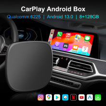 跨境新品carplay转安卓智能车盒AUTO车载视频6225盒子AI BOX苹果