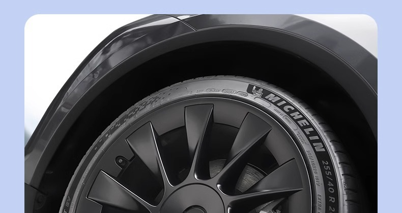 Suitable for Tesla Model Y Wheel Hub Cover 20inch Protective Cover Cyclone Wheel Rim Modification Accessories Black Other