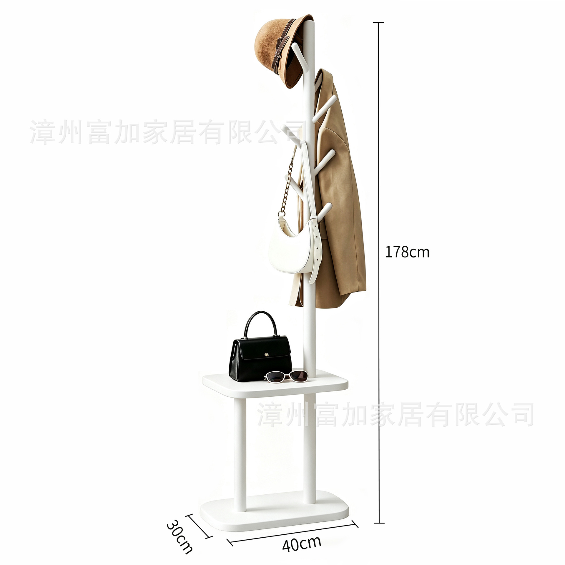 Perchero de madera maciza, de pie, perchero sencillo para el hogar, perchero para bolsos de salón, perchero para ropa de dormitorio. image 37