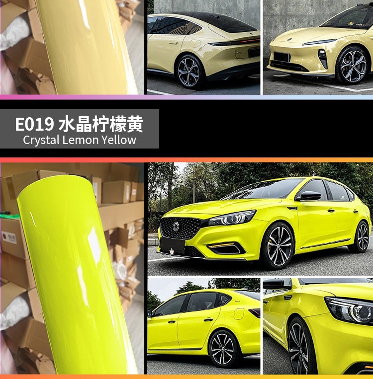 Car color change film, full car body wrap, car protective film, PET crystal black, white, blue, gray, whole roll wholesale