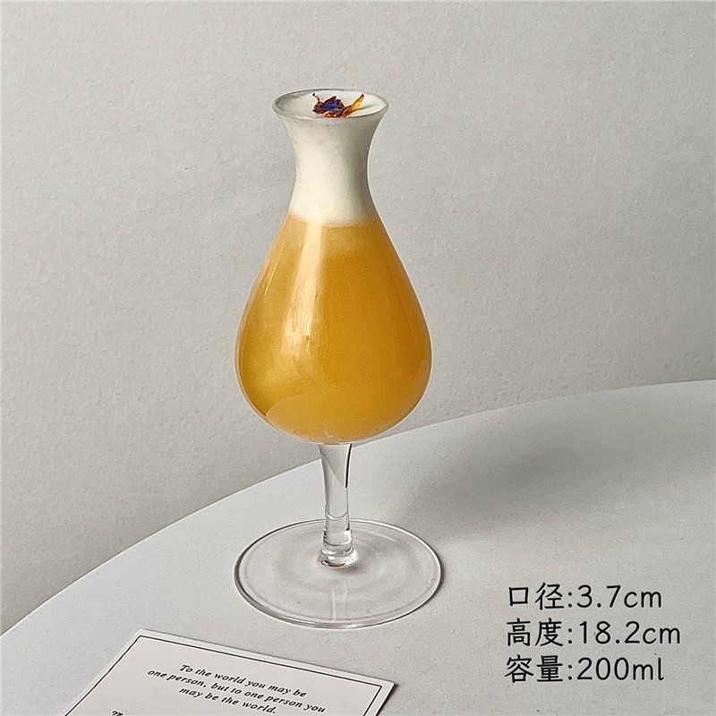 Vintage Tulip High Pies New Tea Wine Cup Creativity High Value Taste Cup Cocktail Glass