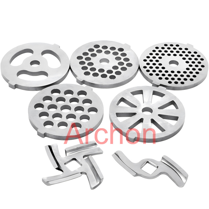 Factory Direct Sales Meat Grinder Accessories Blade Grinder Blade Head Grate Stainless Steel Knife Mesh Meat Grinder