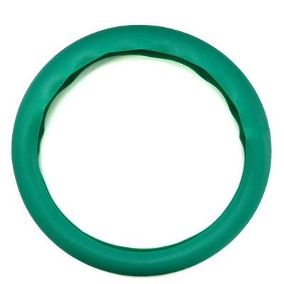 Steering wheel cover | Ultra-thin Soft Silicone Car Steering - silicone-dark-green-steering-wheel-1-38cm