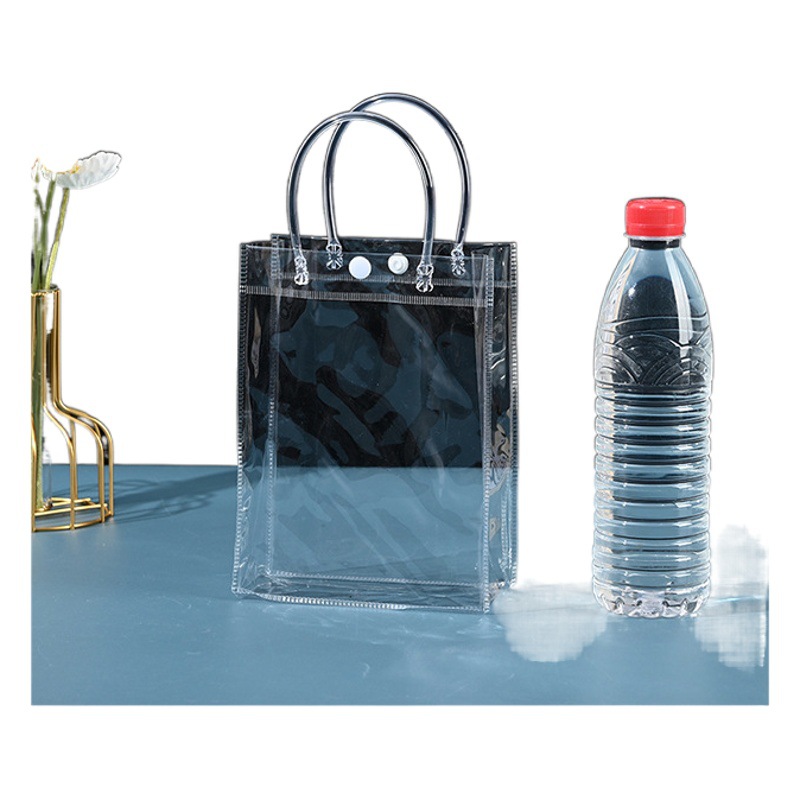 Bolsa PVC transparente para bebidas y vino embalaje de regalo tridimensional image 1