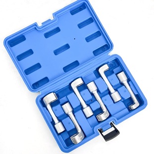 6-Piece Set L-Shaped Buckle Wrench Diesel Injector Wire Injector Socket Tool Set 1/2"