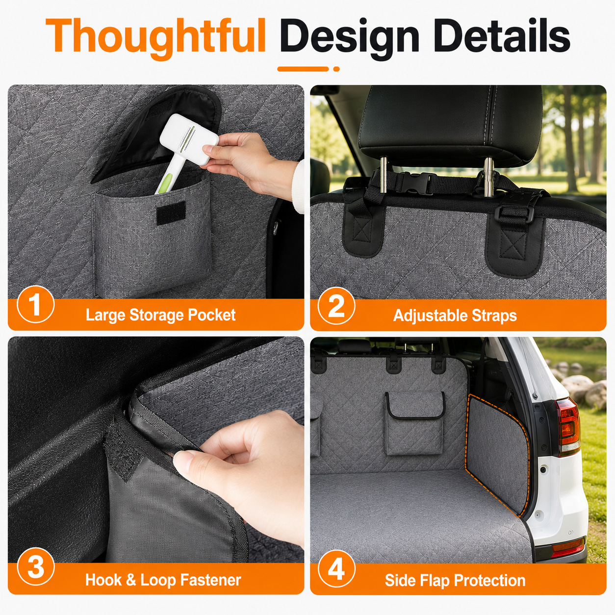 Amazon trunk Car Pet Mat universal car trunk mat cloth anti-dirty waterproof car dog cushion