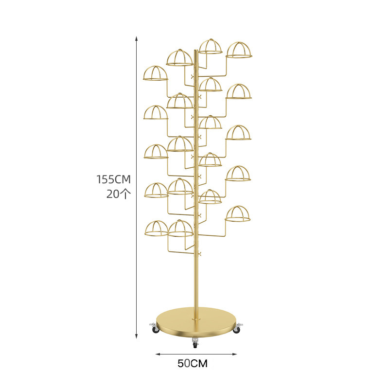 20개의 이동식 캡 홀더가 있는 볼드한 나노 골드