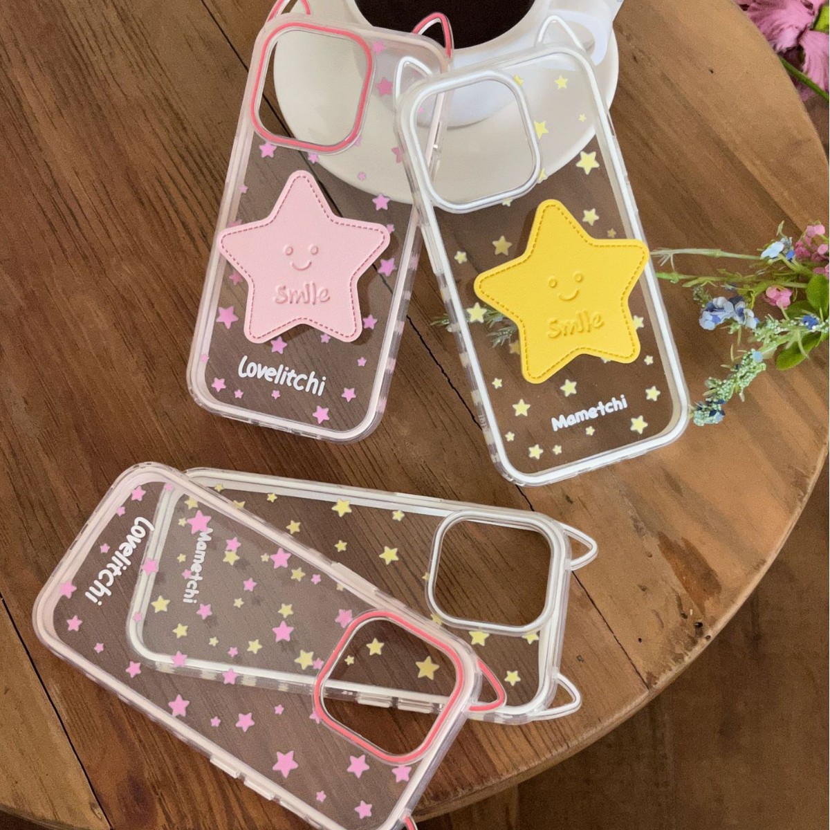 Simple estrella coreana de pantalla completa adecuada para estuche para teléfono móvil Apple 15ProMax 16