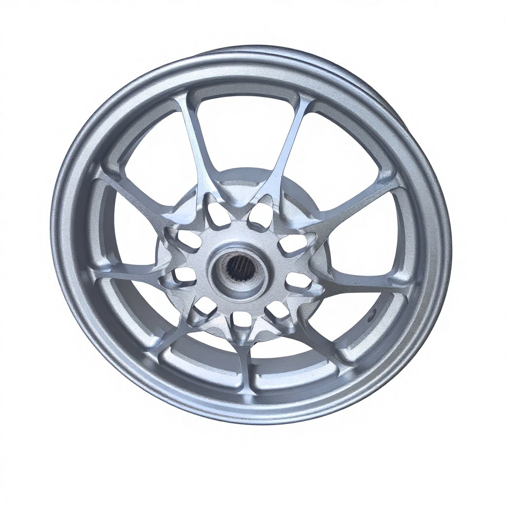 10inch Motorcycle Wheel Hub Suitable for Yamaha 100Cc Fuxi Kuki Ghost Fire Jog90 Scooter Aluminum Wheel Aluminum Material