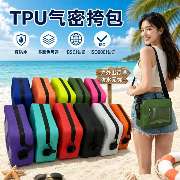 Factory Wholesale Cross-Border Hot Selling Tpu Waterproof Shoulder Bag Suitable for All Swimming and Beach Scenes Outdoor Storage Artifact