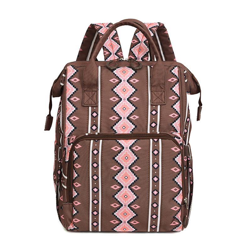 Inventario transfronterizo de venta en caliente bohemia estilo europeo y americano cremallera para salir mochila de ocio de mujer bolso de mamá