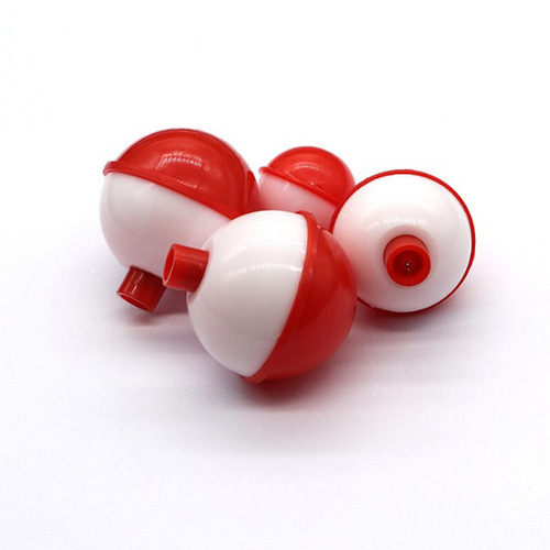 Floating Ball Ultrasound Spherical Plastic Bobber Red and White Fishing Bobber Fishing Tackle Accessory Fishing Ball Bobber Fishing Tackle Accessory