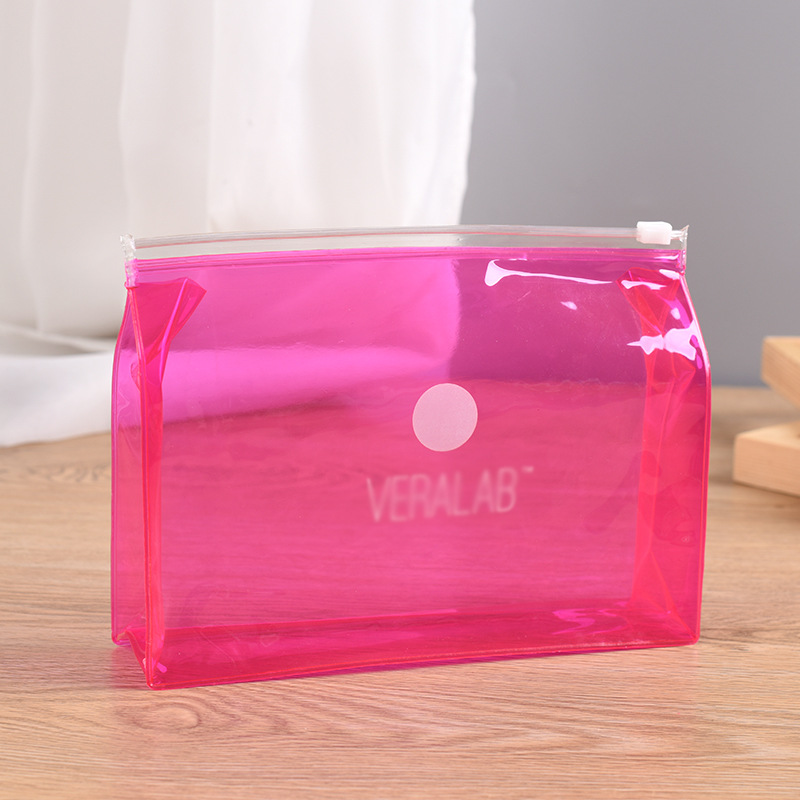 厂家供应pvc立体袋化妆品袋pvc按扣袋子pvc内衣服装包装袋可印刷