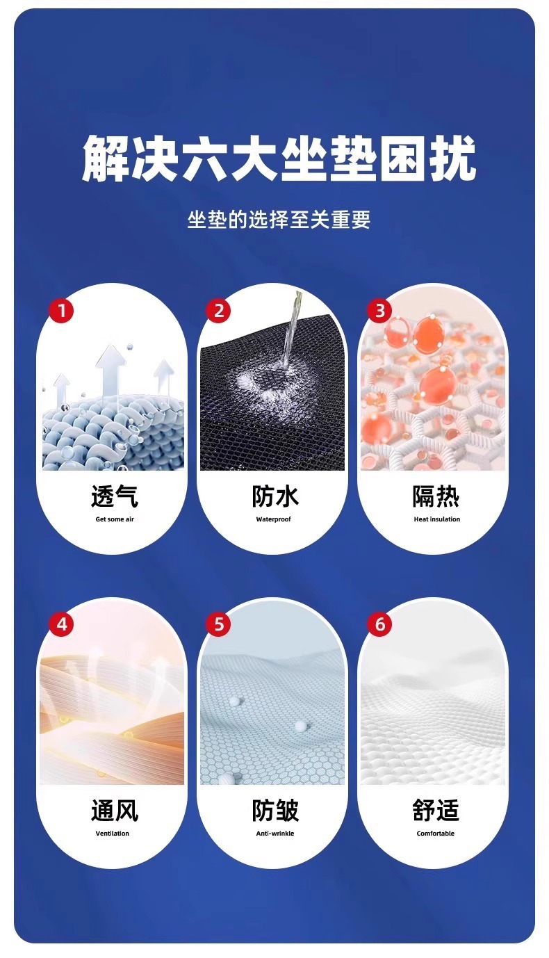 Motorcycle Seat Cover, Sun Protection and Heat Insulation Mesh Cover, Electric Vehicle Waterproof and Breathable Seat Cover, Universal for All Seasons, Electric Vehicle Seat Cover