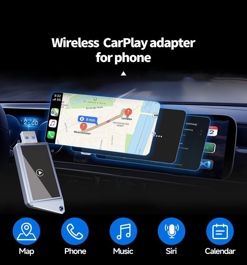 Wireless Carplay Box, a Cross-Border Hit, Smart Car-Machine Interconnection Carplay, Manufacturer Supplies Specifically for Apple