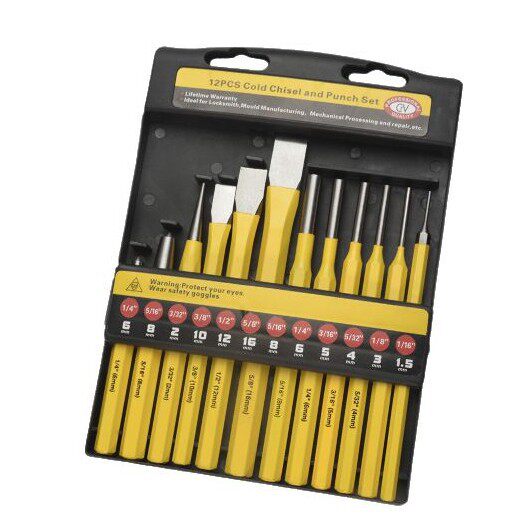 Steel chisel triangle chisel cone punch straight punch center punch locator nail punch