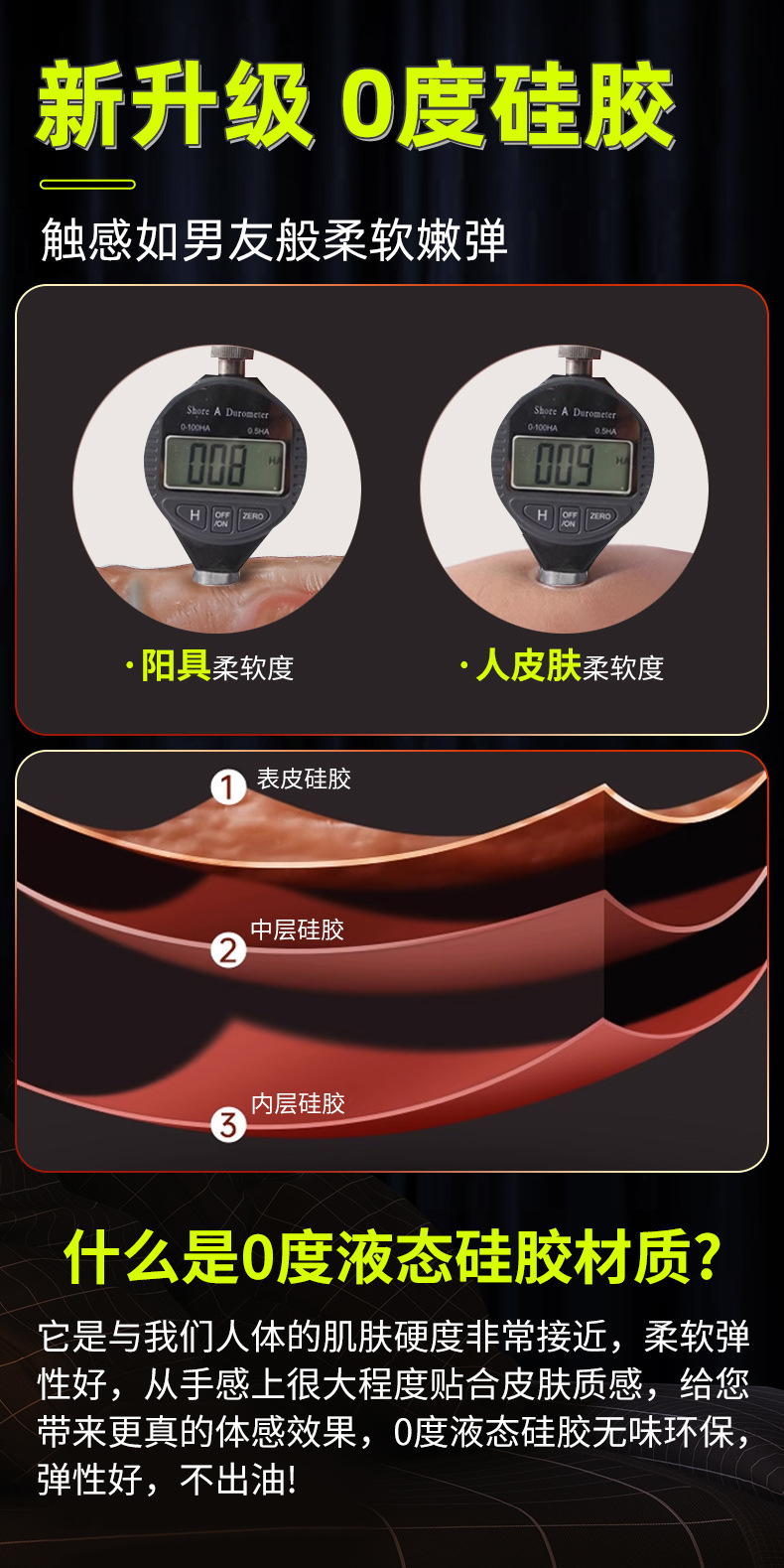 Jiuai Liquid Silicone Dildo with Spray Function, Flesh-Colored Adult Masturbation Device — detail image 4