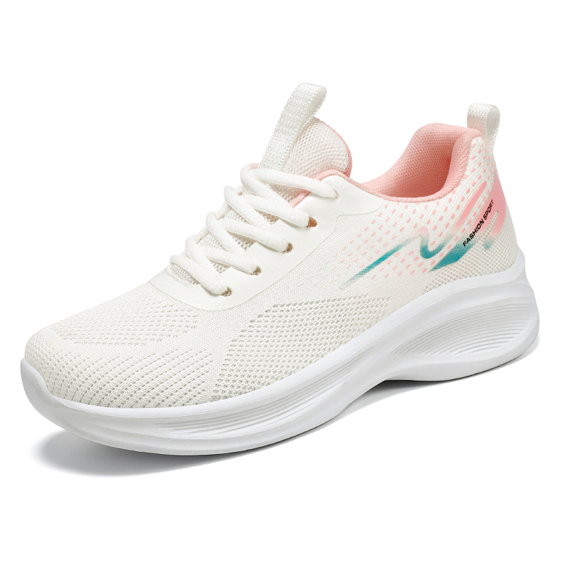 Zapatos de mujer, zapatos deportivos transpirables personalizados, zapatos de malla cómodos, zapatos para correr cómodos con suela suave, zapatos casuales ligeros y versátiles