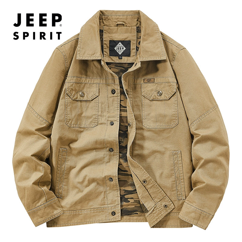 2021 Мужская Весна и осень, новая модная мужская повседневная модная куртка с лацканами и несколькими карманами, Топ 2676