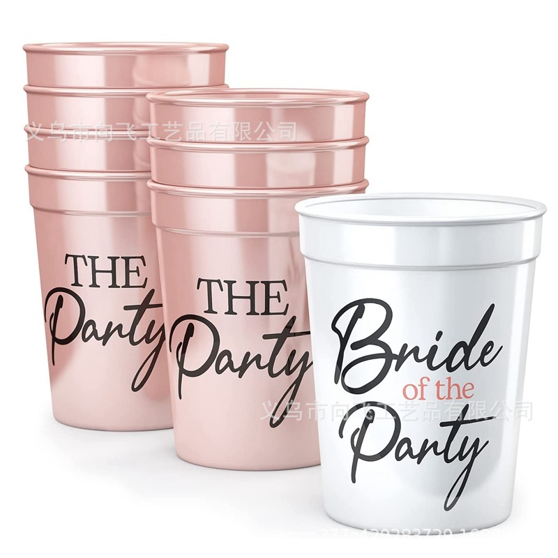 Macaron color transparente Cadena de cuentas Copa novia para ser FIESTA DE Navidad Halloween Fiesta de la boda