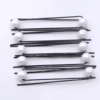 White Ball Bead U -shaped clip