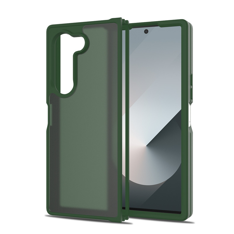 Samsung Galaxy Z Fold7に適した四隅落下防止携帯電話ケース、Fold6折りたたみ式シルバーシールドソフトケース|undefined