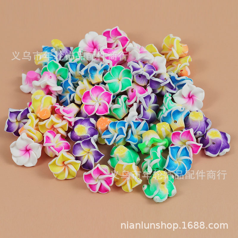 Soft pottery polymer clay colorful egg flower bulk flower DIY earrings necklace bracelet jewelry handmade material