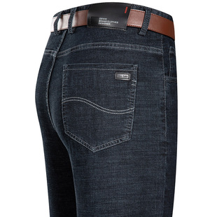 Brand 2025 Spring and Autumn Pants Middle-aged Men's Jeans Fashion Simple plus size Casual Pants Loose Straight Pants