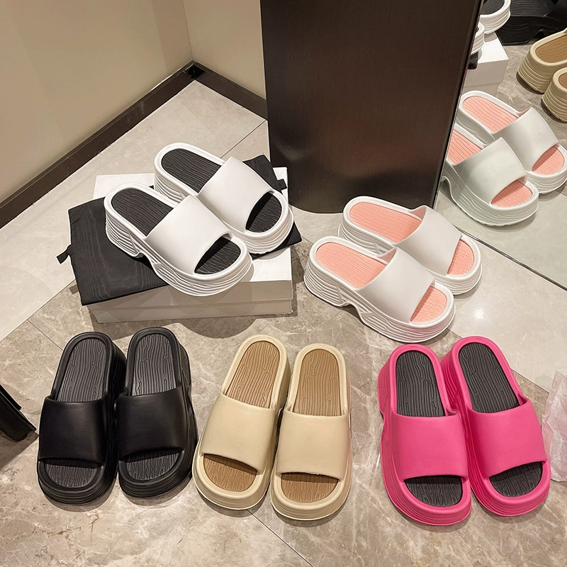 2024 новые EVA тапки с толстой подошвенной летней модой