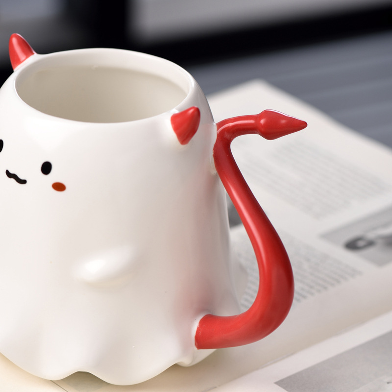 1300g Weight Water Bottles Kitchen and drinking utensils Tableware Event & Party Supplies 1 Piece Quantity Home, Daily Occasion ceramics Material Halloween Festival Cartoon Pattern Casual, Vacation Style Halloween Casual Vacation Cartoon Ceramics Water Bottles 1 Piece 2