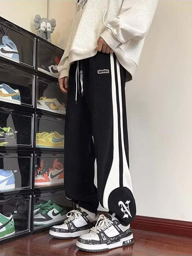 Men's Heavyweight Corduroy Pants Men's Autumn/Winter Utility Pants Streetwear Fashion Versatile Loose Slip-On Casual Brand Pants